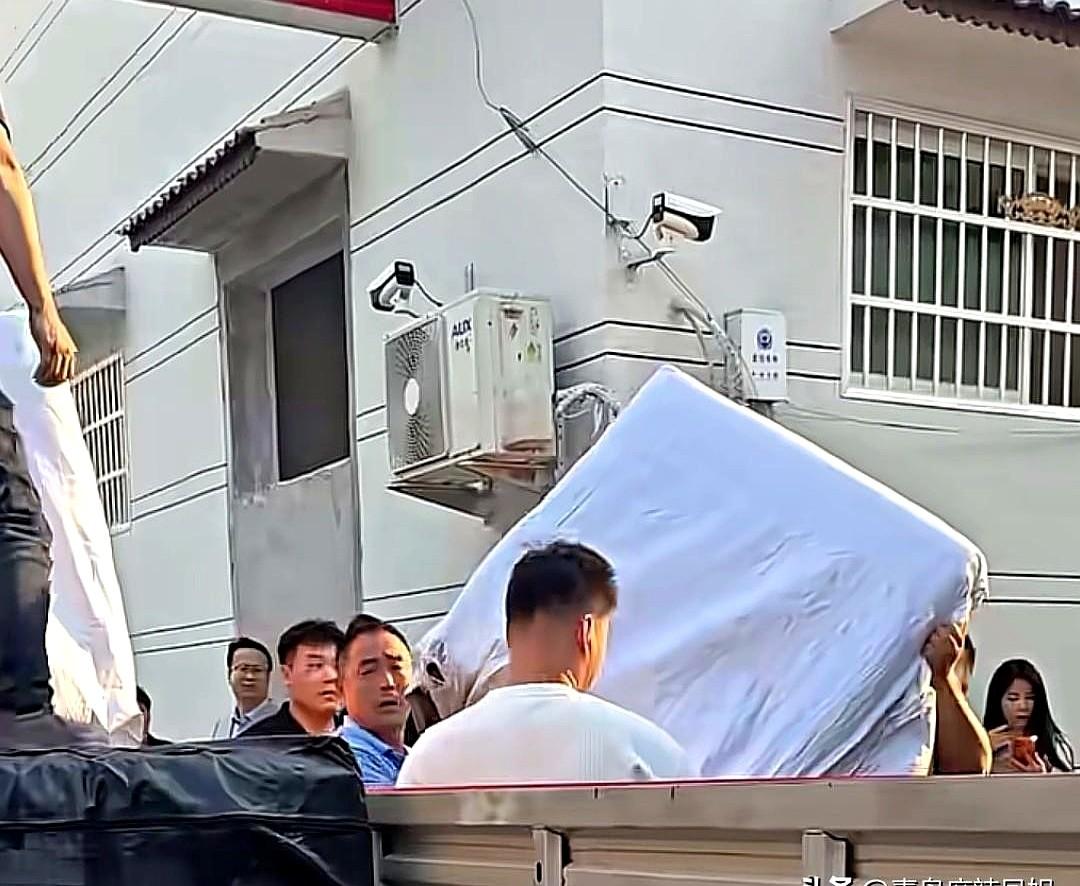 淄博老板送的沙发刚到，大衣哥两口子反应真绝了！

大衣嫂一上来就猛按沙发，坐下后