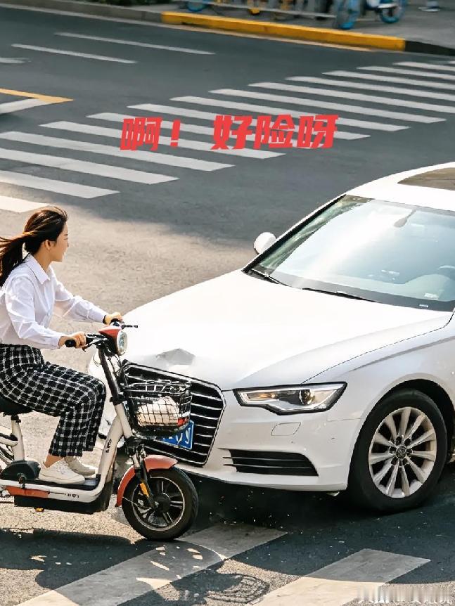 惊魂瞬间！鹤壁路口惊险一幕……
 
今天上午7点多，河南鹤壁泰山路与九州路交叉口