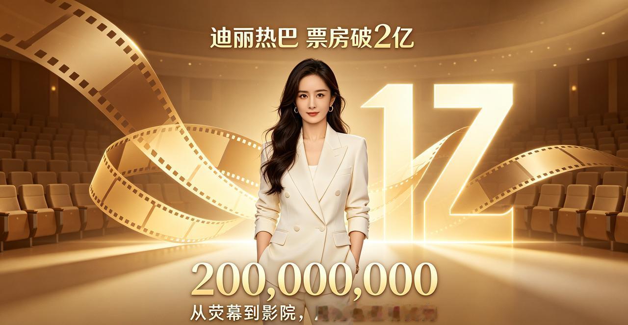 迪丽热巴新片票房突破2亿，实力再获认证
 

 
谁能想到，迪丽热巴这次交出的票