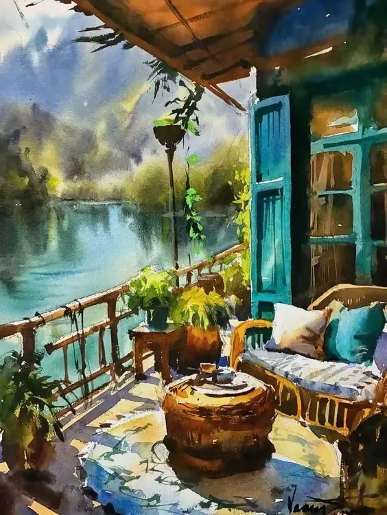 印度画家 Varun Singh绘画作品欣赏遇见艺术遇见美好绘画参考