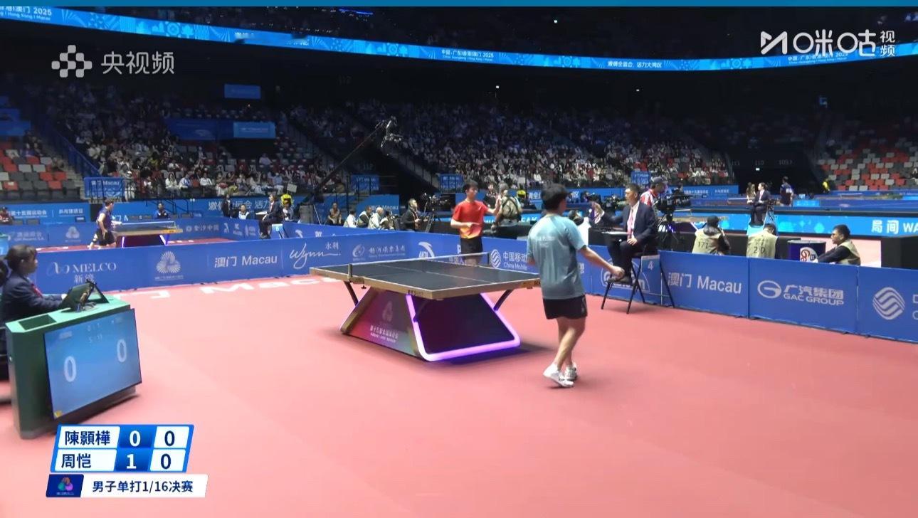 陈梦1-0孙铭阳周恺1-0陈颢桦牛冠凯1-0廖泓然王曼昱0-1范思琦 ​​​