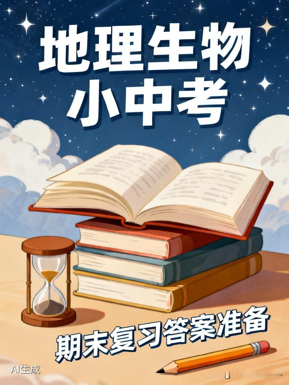 今天晚上有两节晚自习，确切的说是帮别人看两节晚自习。
我们这里实行初二的地理生物