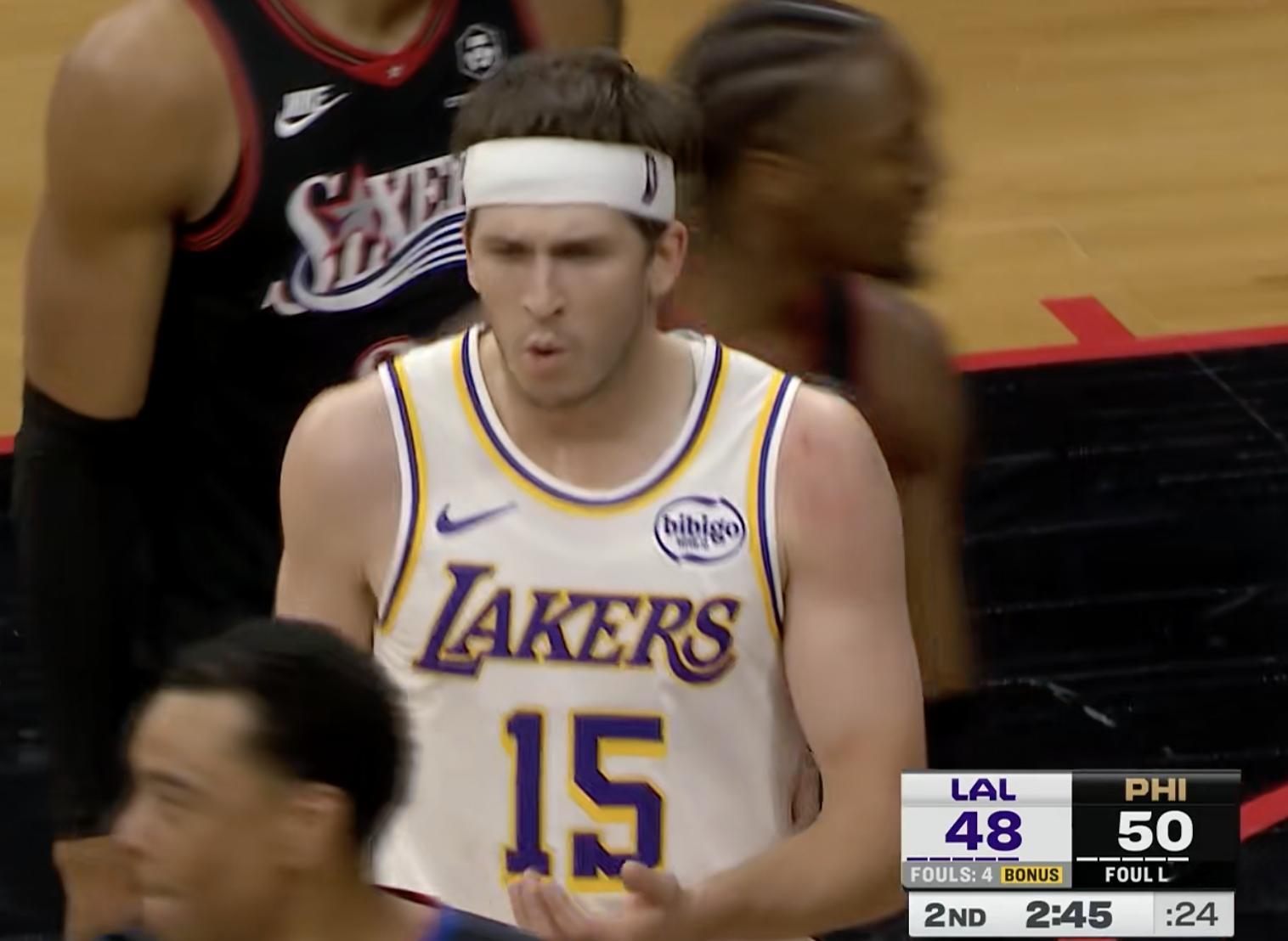 暂停！湖人48-50落后 湖人挑战了 