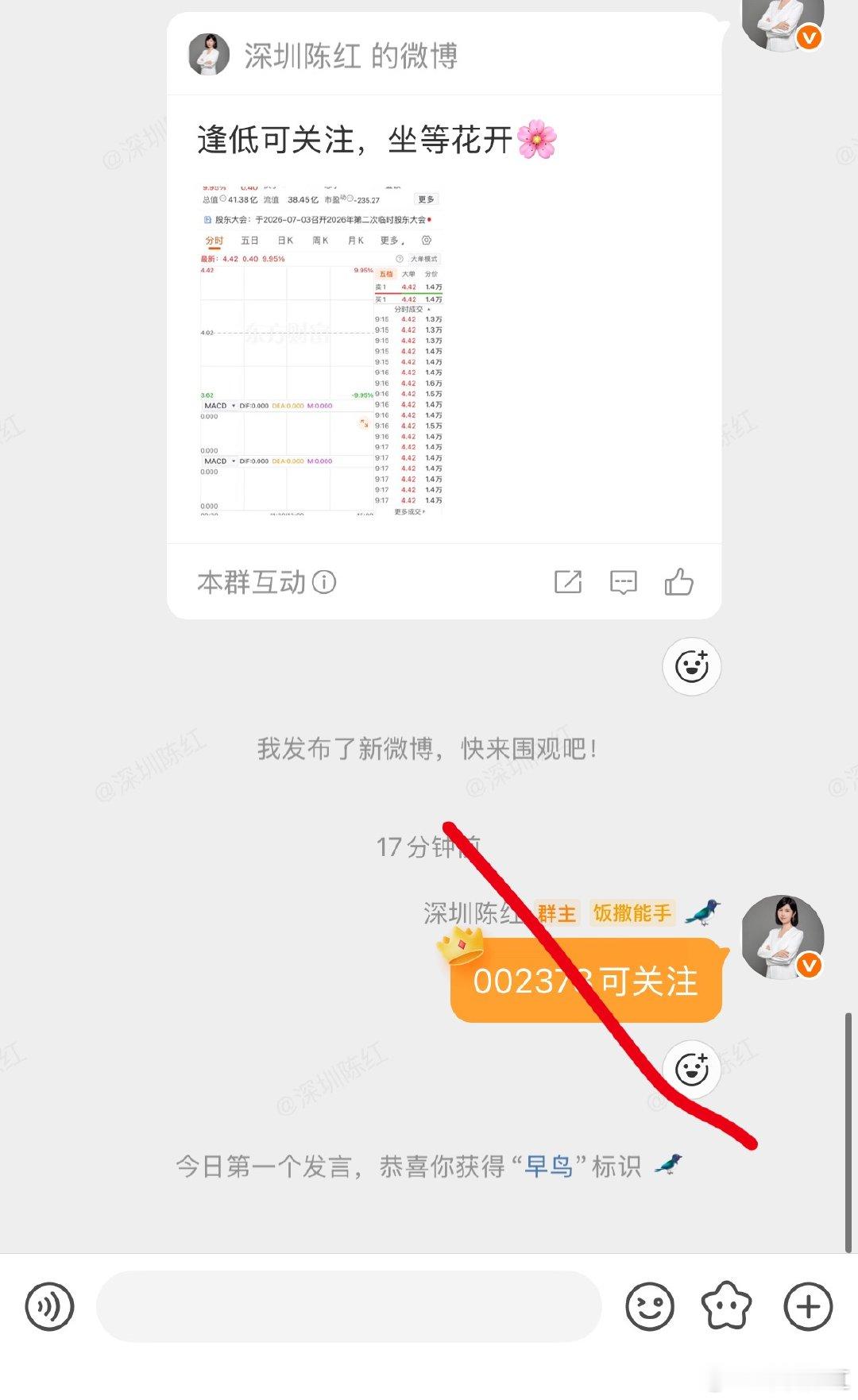 给力，恭喜🎉啦，今天能来个10厘米吗 财经a股