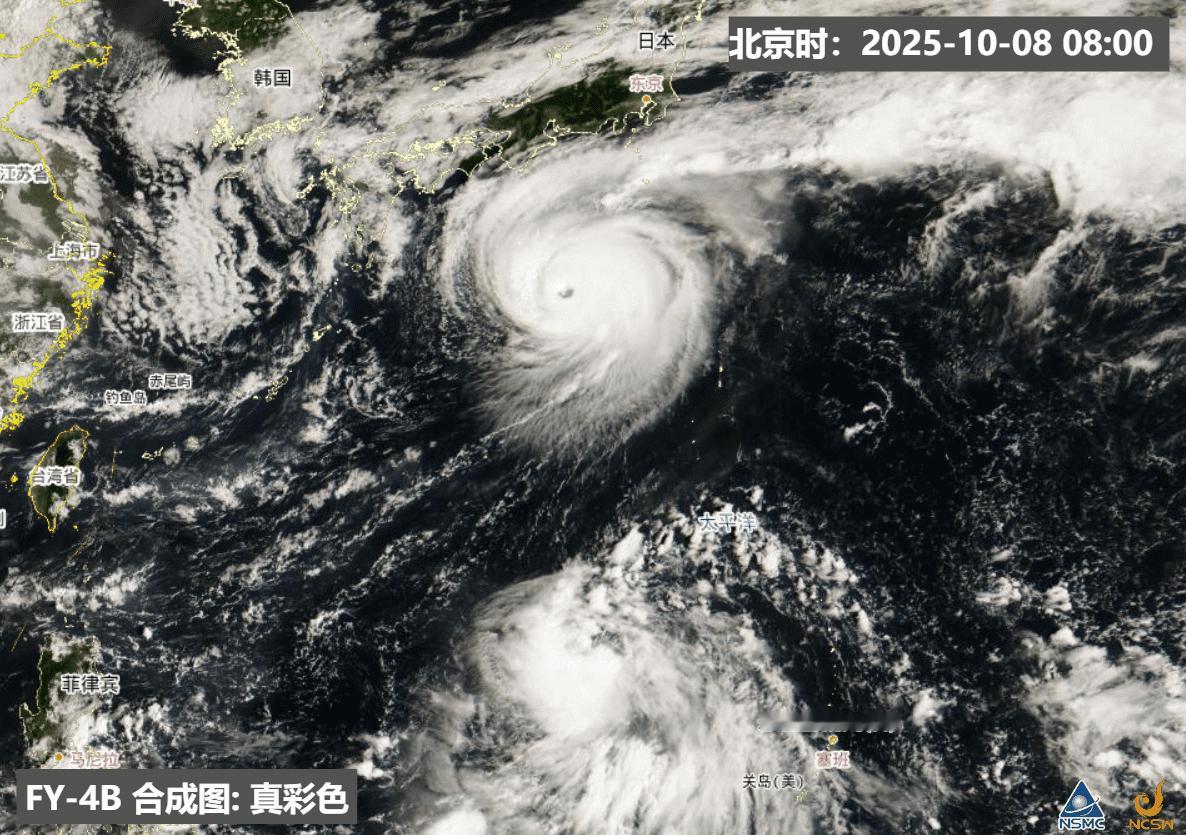 【台风娜基莉生成】今天下午日本气象厅和中央气象台对台风夏浪南侧的低压升级编号，成