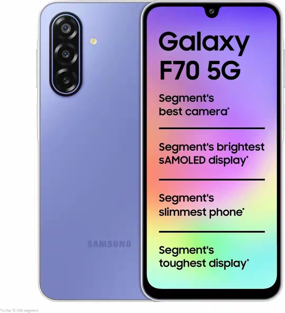 三星持续深耕印度手机市场，Galaxy F70 5G正式登场。主打轻薄AMOLE