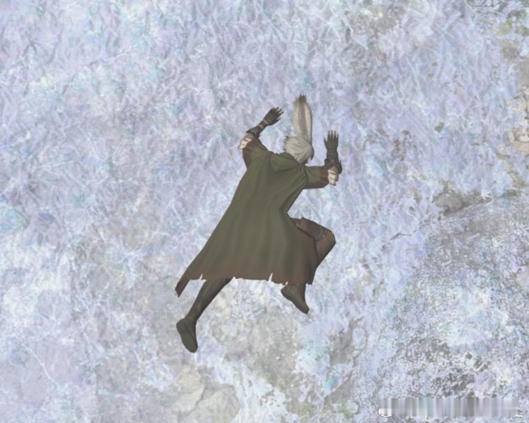 说起来cg里的超级英雄落地呢，为什么我的兔像被拍扁了一样 ​​​