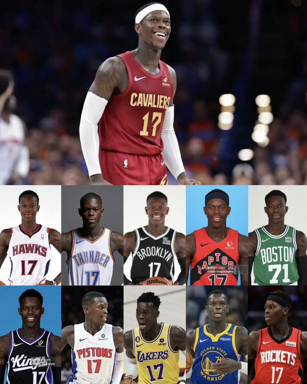 NBA现役“转会精华”，如果施罗德今夏被骑士交易的话，他个人职业生涯至今被交易次