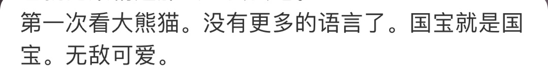 第一次看大熊猫 莫名泪目了[可怜] ​​​