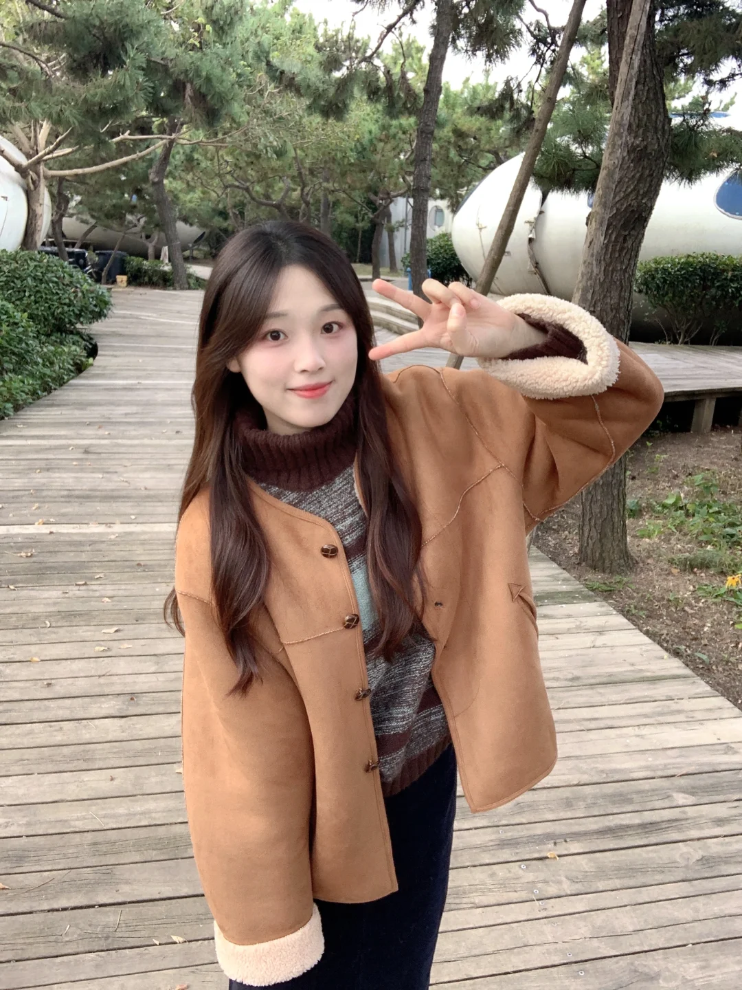 棕色简直太韩了吧