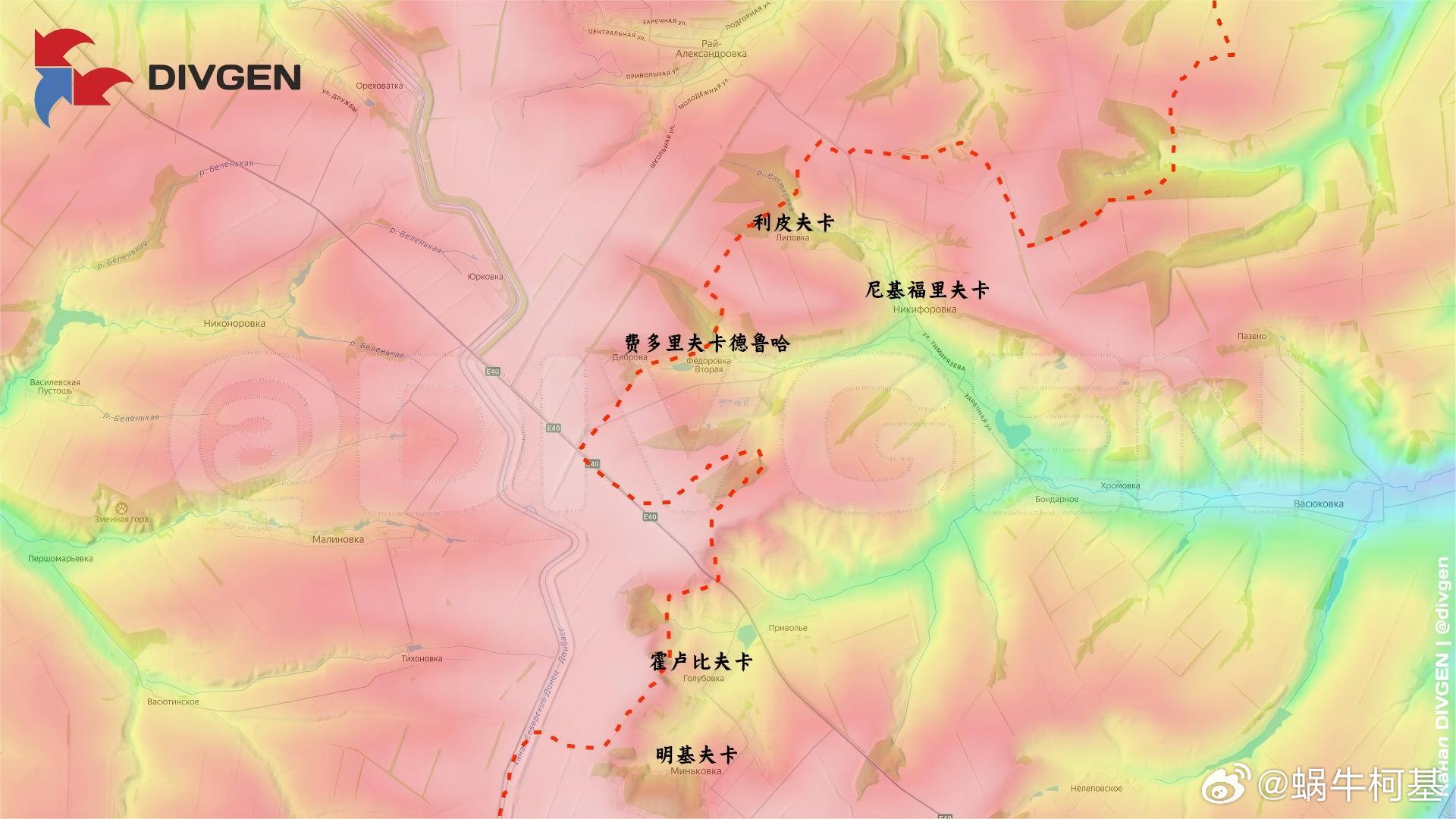 明基夫卡以北的M03沿线高地，南部集群已经完全站上去了来源：DIVGEN 🚩 