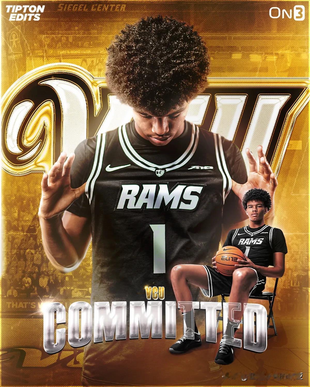 四星前锋Sammy Jackson宣布承诺NCAA男篮 VCU，身高6-8=20