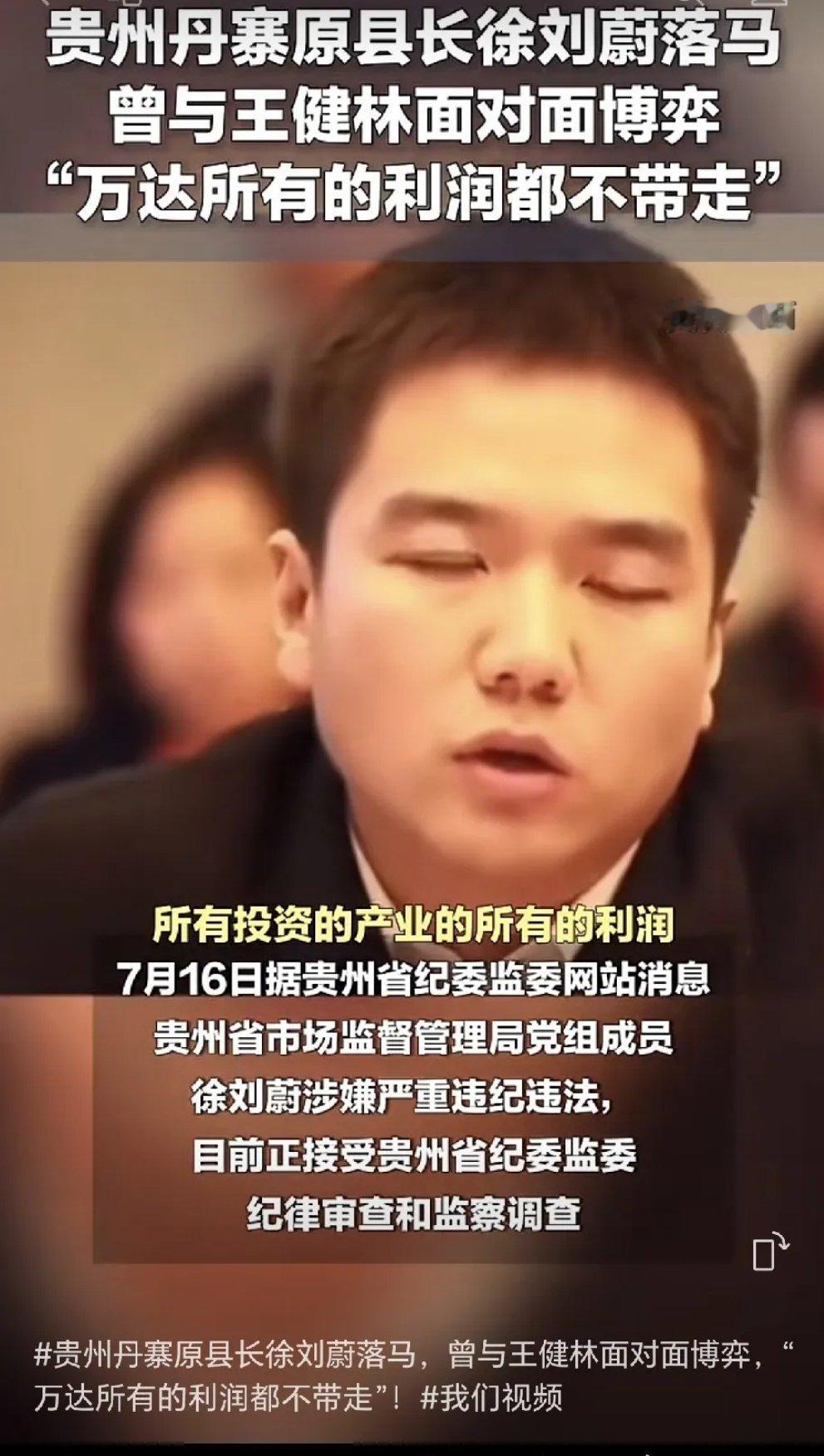 起高楼，宴宾客，最后楼塌了。一切皆是黄粱一梦，话说得太满，早晚要应验。徐刘蔚被查