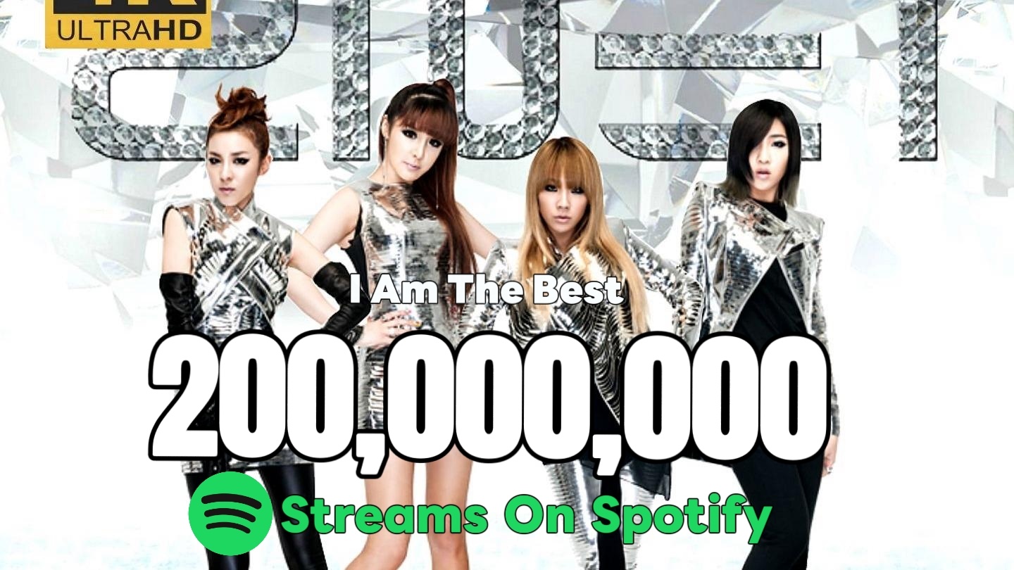 2NE1《I Am The Best》Spotify流媒突破2️⃣亿🎉成为自身