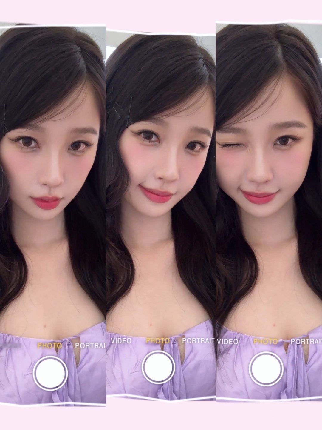#虞书欣怼脸wink好甜# 虞书欣怼脸 wink瞬间击中我的心，软萌俏皮的神态像