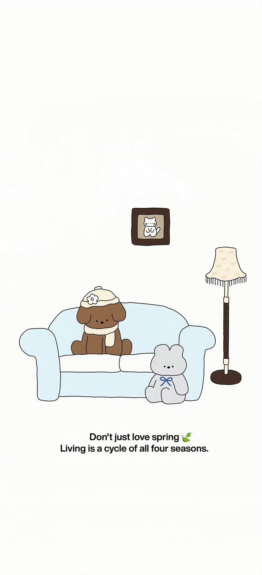 ins风壁纸｜套图壁纸｜简约白底壁纸｜聊天背景图｜可爱不爱｜卡通壁纸分享  专栏