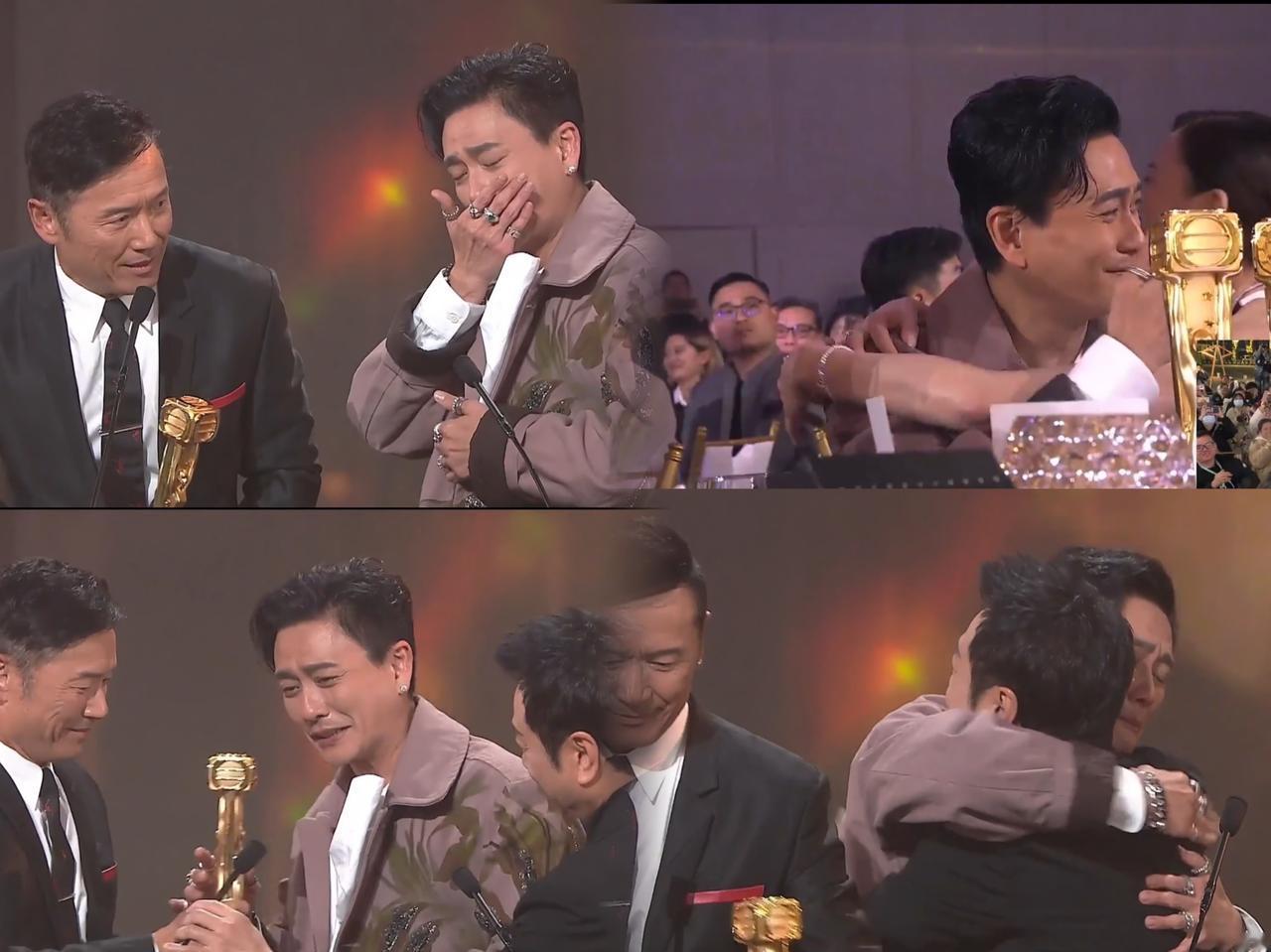 难怪黄宗泽今晚哭得稀里哗啦！
45岁的他，在TVB摸爬滚打27年，
演了那么多经