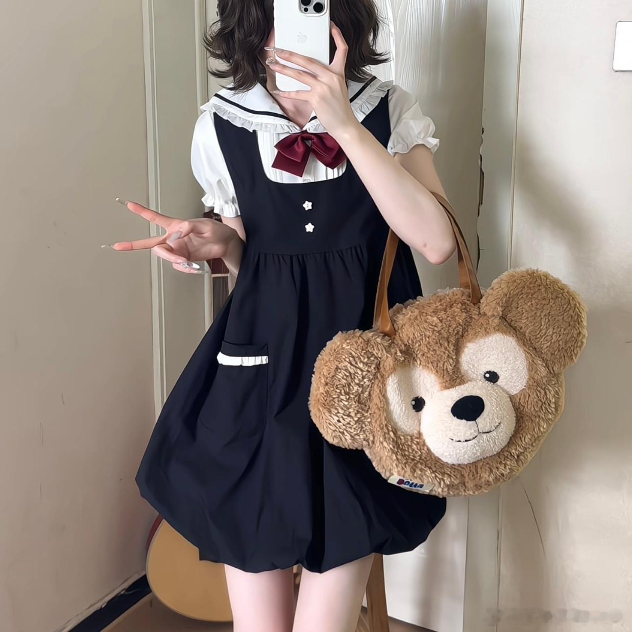 jk 谁说没有好的国产背心裙古早味的乖乖优等生～今天穿什么 jk日常 穿搭 jk