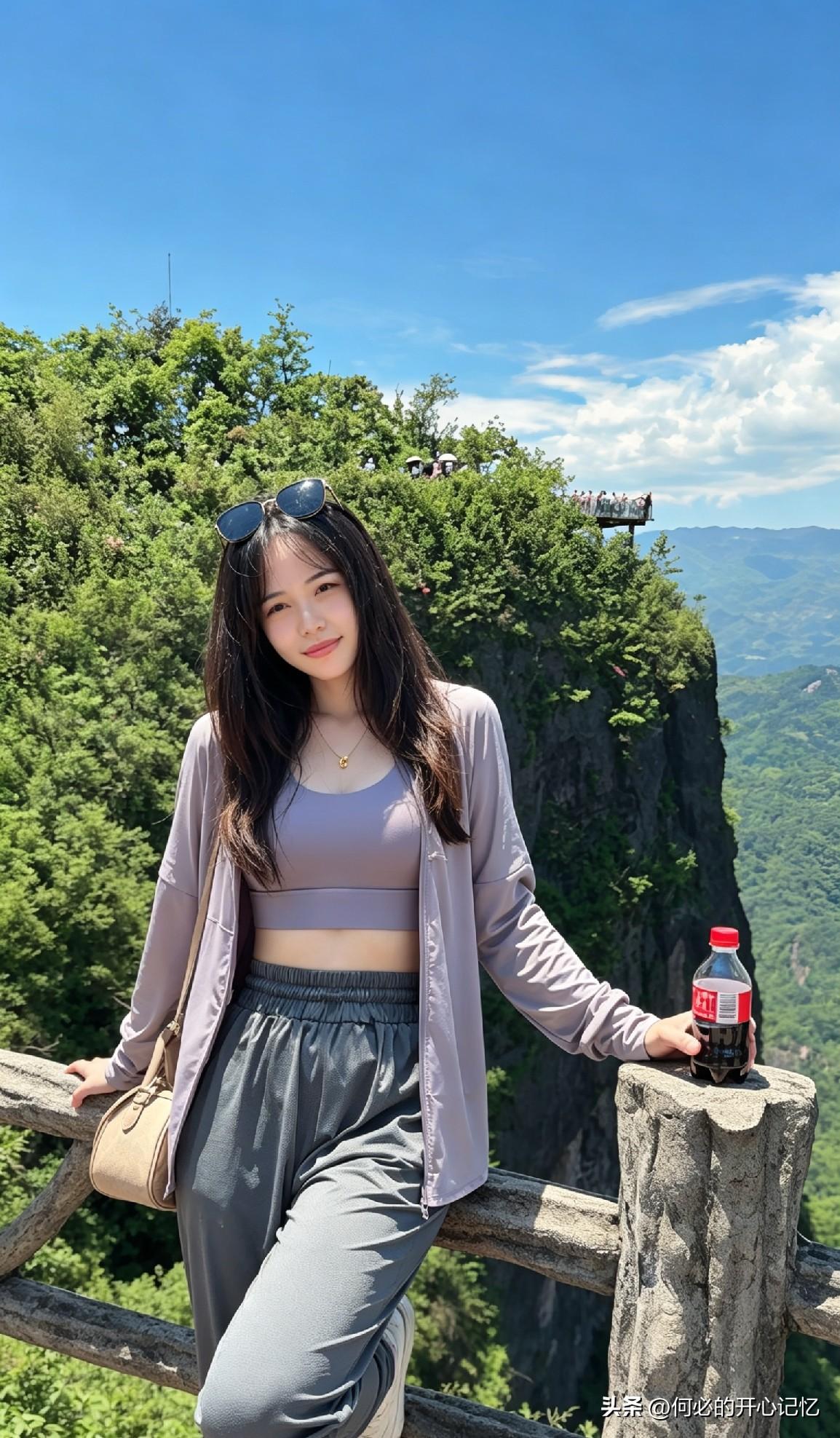 山隅闲行

她总说，躲进深山，是为逃离纷扰。

盘山而上，满眼苍翠，晴空流云，山