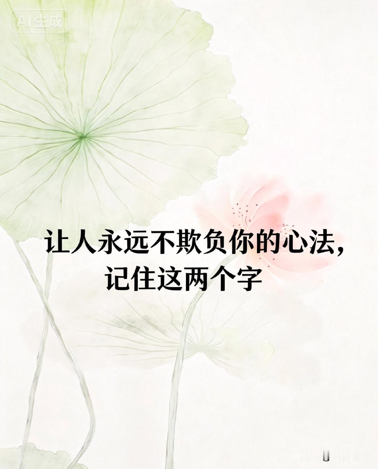 让人永远不欺负你的心法，记住这两个字

有句话把人际博弈里最核心的护身符说透了：
