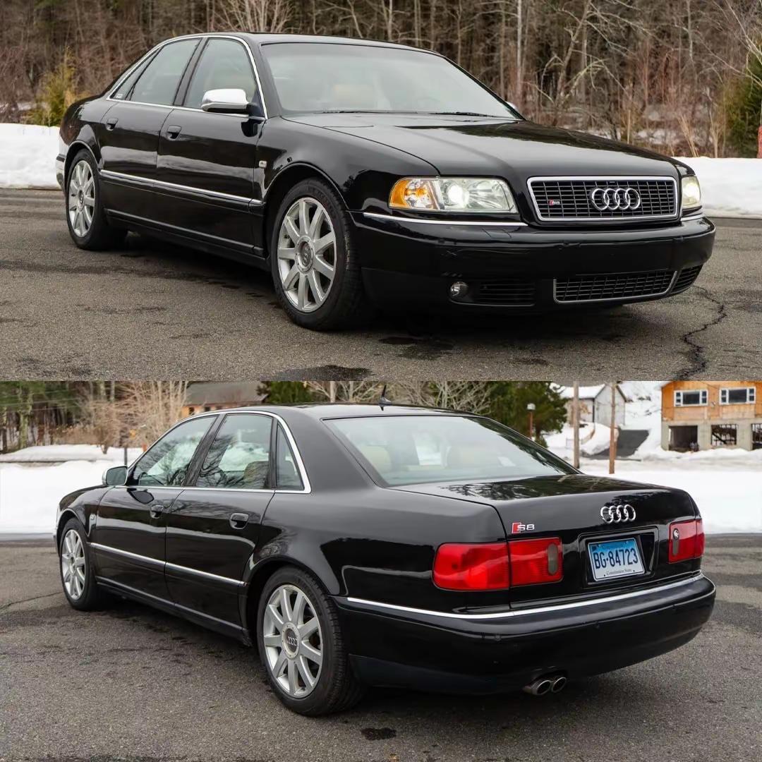 这台 2003 款 Audi S8，是 D2 世代在美国市场的谢幕之作之一，当年
