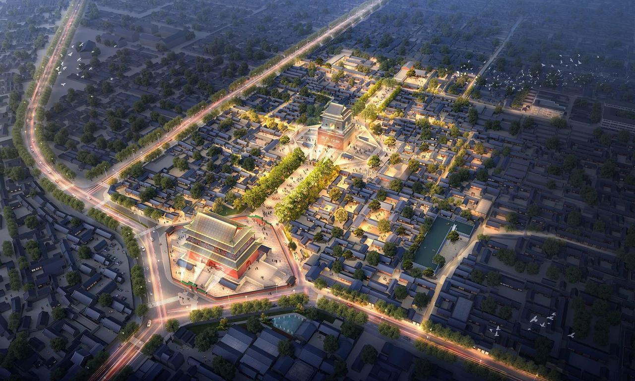 中轴线·首都功能核心区钟鼓楼片区
从清华同衡规划播报了解到，北京中轴线·首都功能