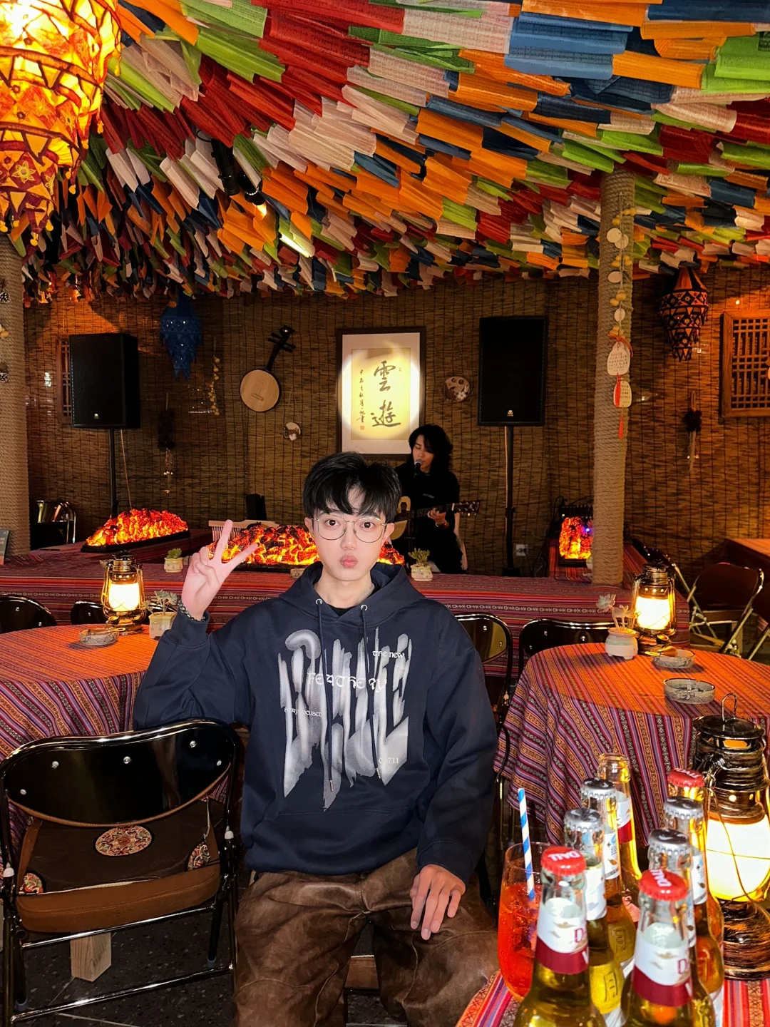 呼和浩特探店｜水岸小镇新晋火塘酒吧🥣