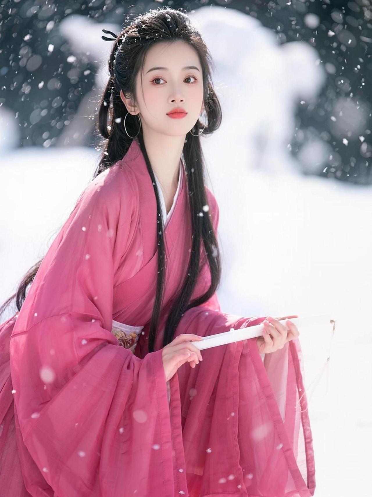 AI雪飘古风影 抖音ai创作 喜欢我的请亮灯 美丽女孩 不限量心动