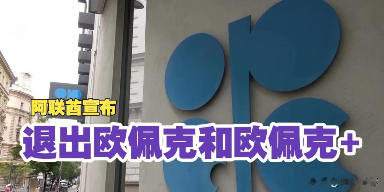 阿联酋干了一件大事，宣布从5月1日退出欧佩克及欧佩克+组织。阿联酋已经通知海外客