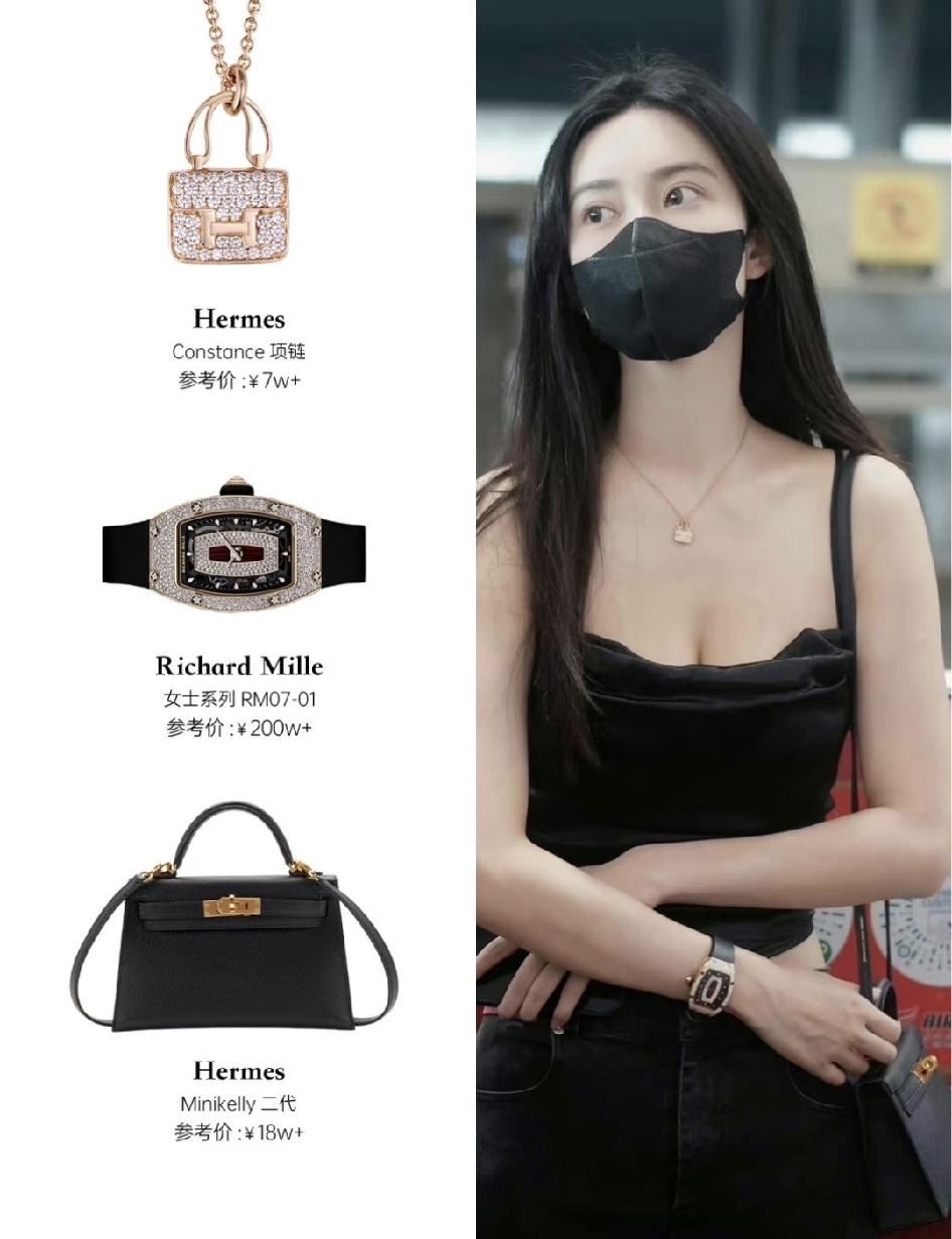 孟子义家巨有钱吧。
她出道不久，就戴2000000的理查德手表，每次出场总能看到