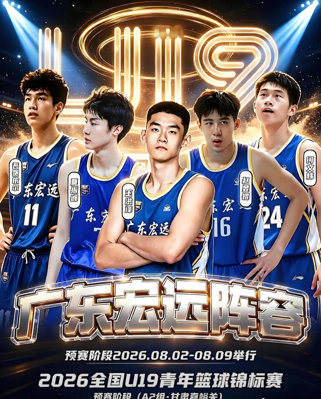 全国U19青年联赛8月3日开战，广东宏远U19名单公布！
球队持续全国挖掘青年才