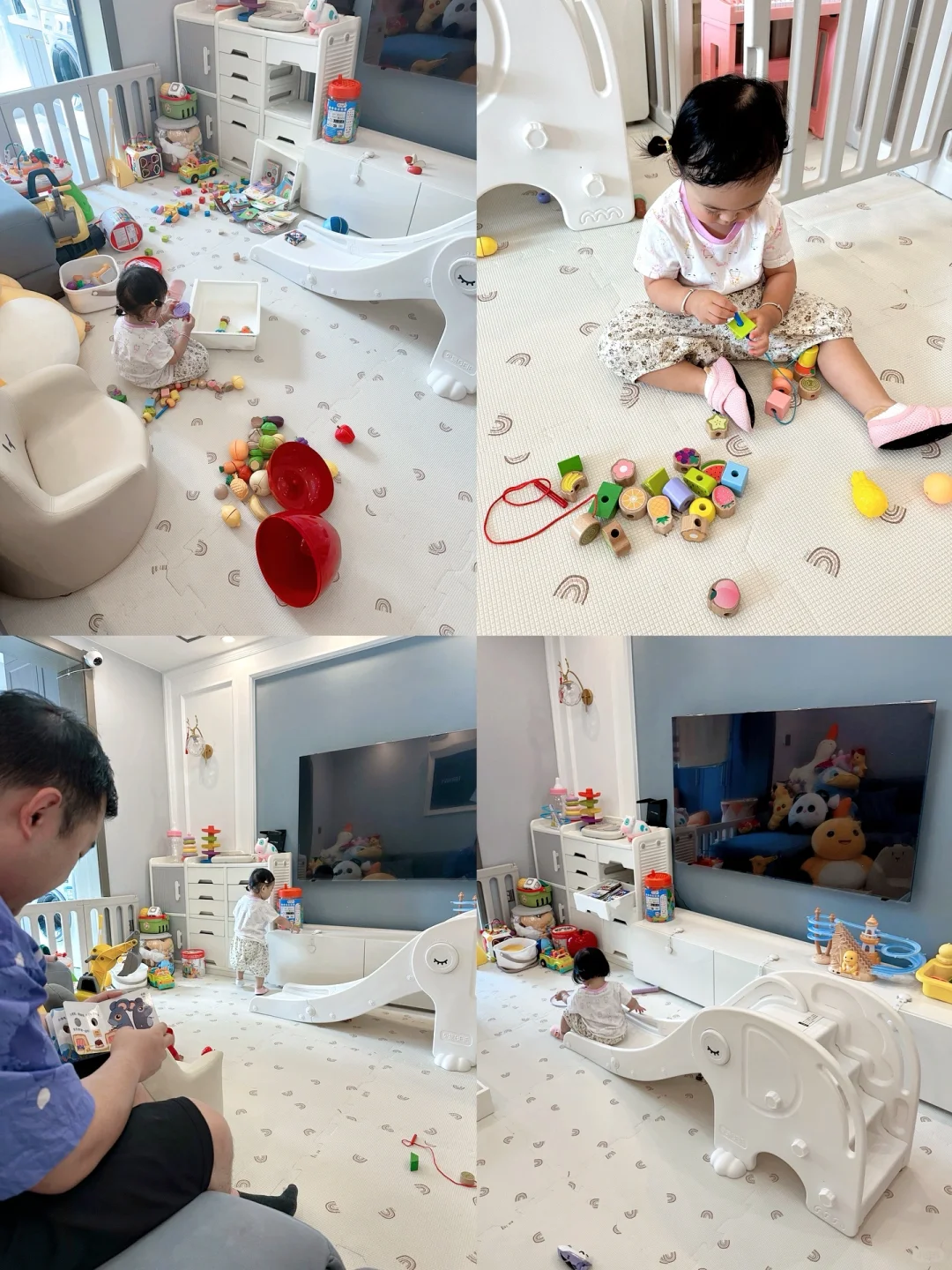 放弃客厅给女鹅改成儿童区🛝我后悔了吗？