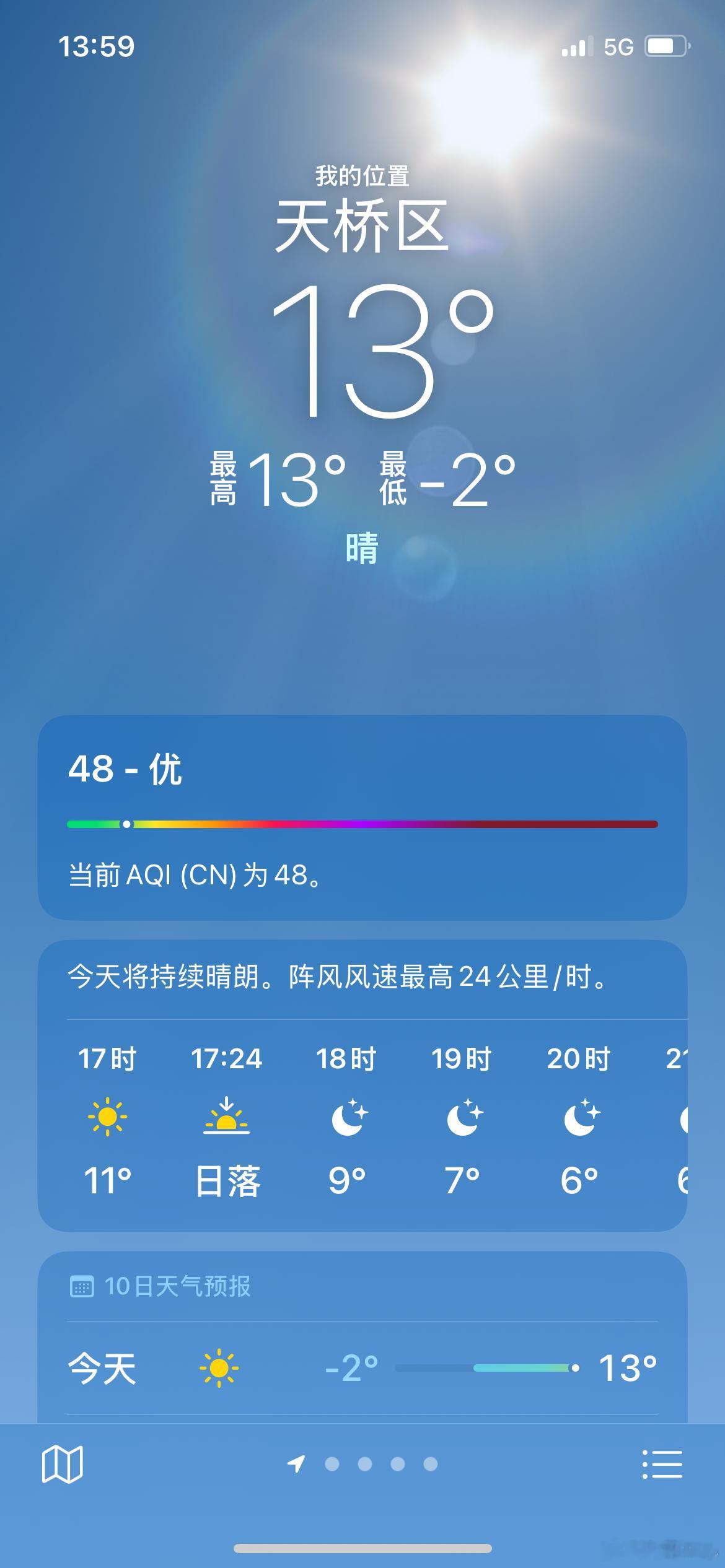 山东天气暖和  