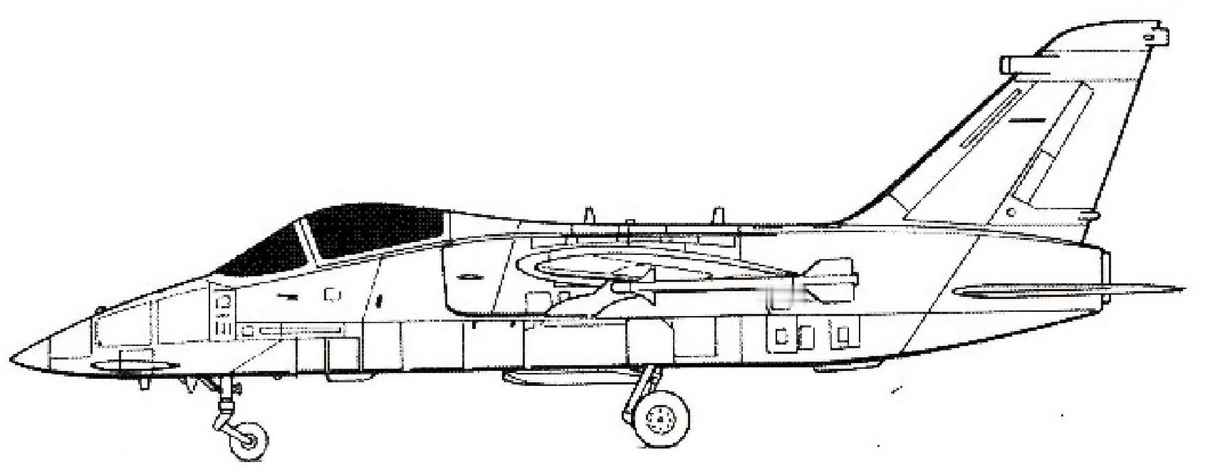 每天认识一件兵器 意大利/巴西AMX攻击机机身长度：13.23米机身高度：4.5