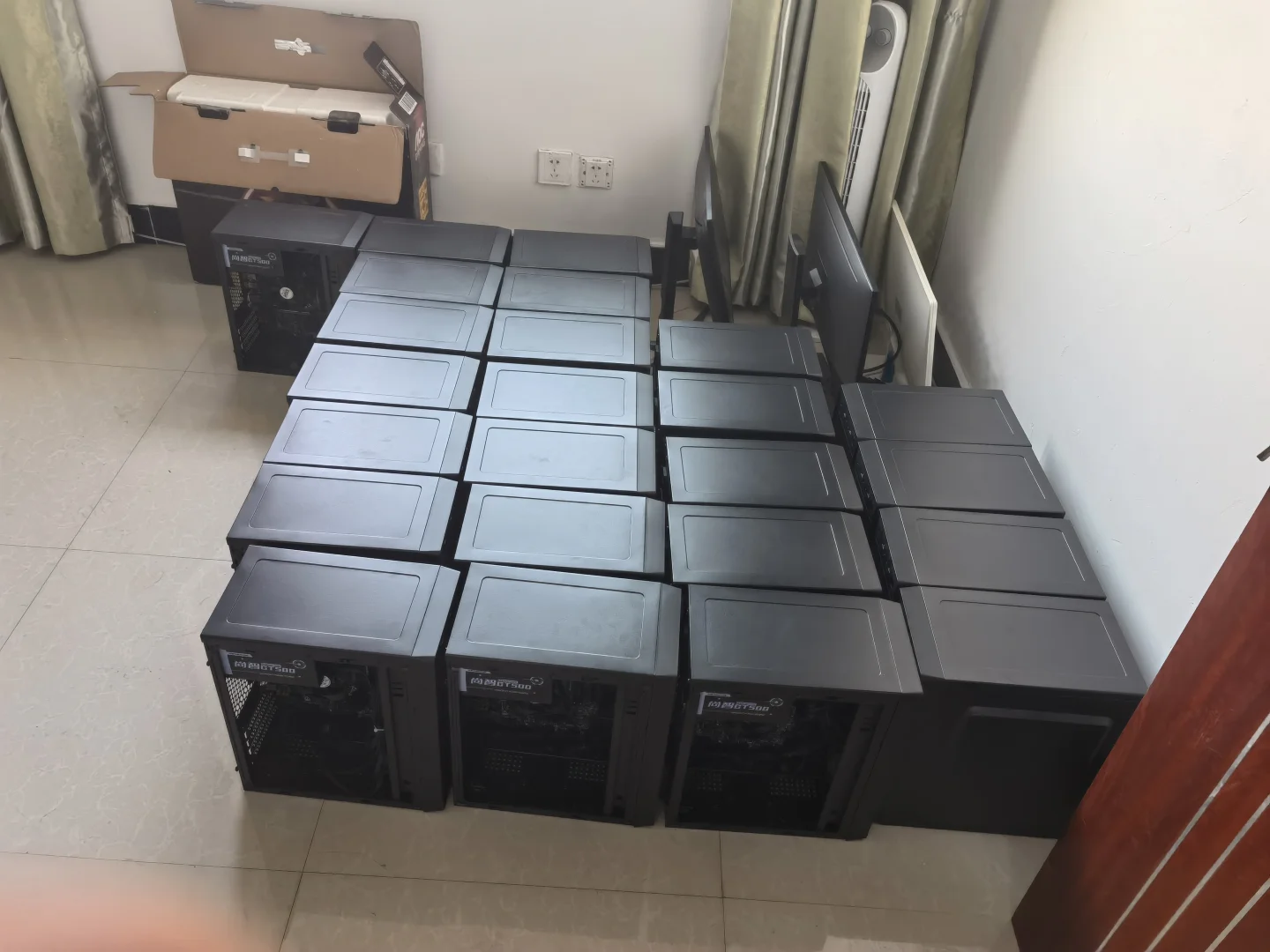 为了两瓶水，当了一下午牛马