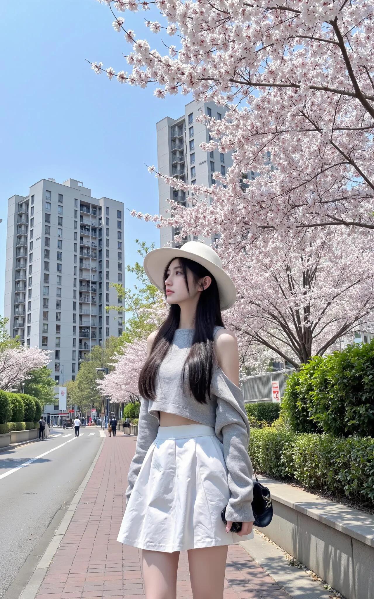 樱花树下