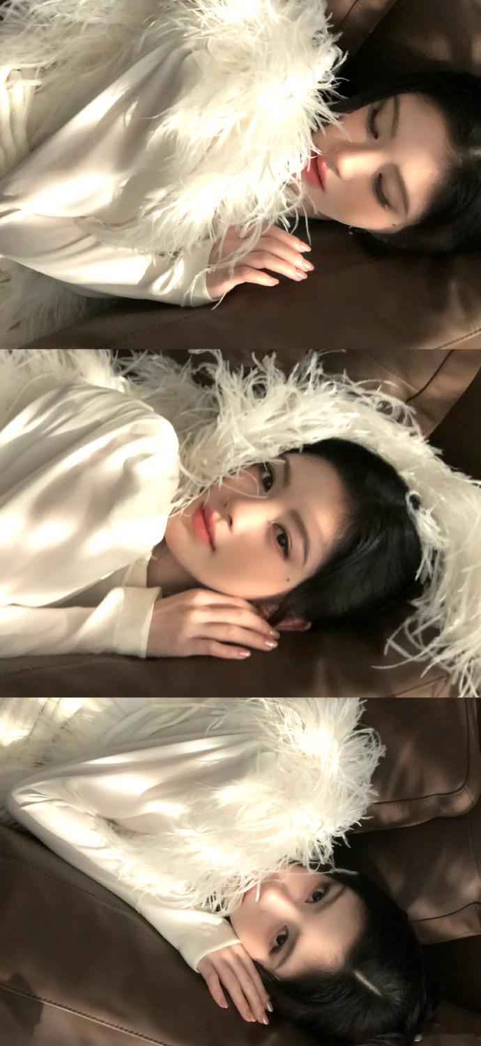 鞠婧祎鞠婧祎纯白羽感碎片家人们谁懂啊！看到这组照片瞬间，我宣布我的理智彻底下线了