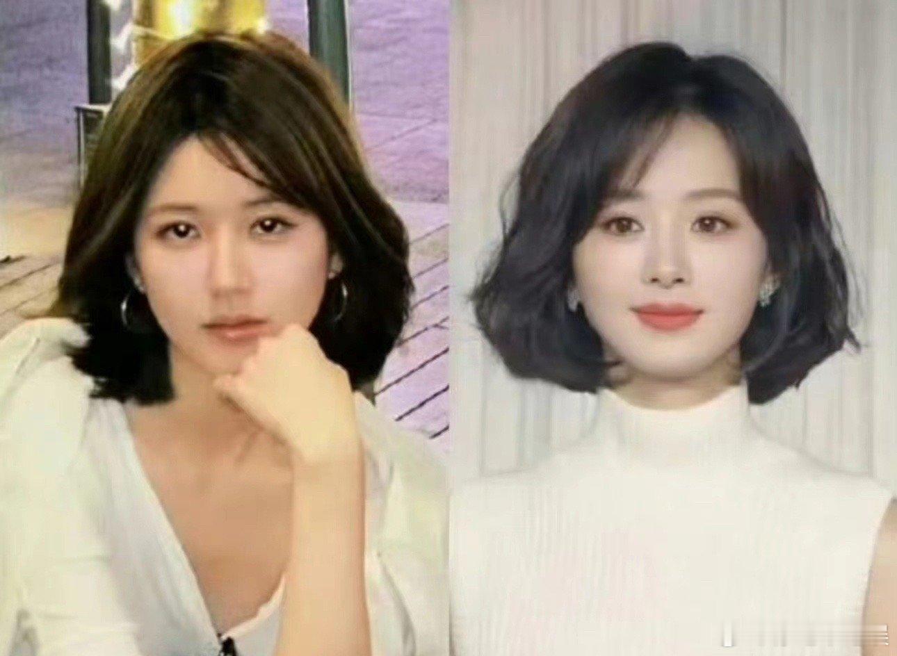 赵露思和赵丽颖的同款发型居然输给了赵丽颖 ​​​