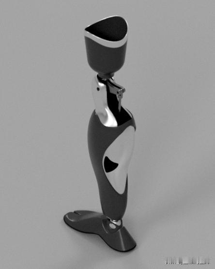 右腿部假肢三维模型免费下载：
右腿部假肢是一种用于替代或辅助右腿功能的医疗设备，