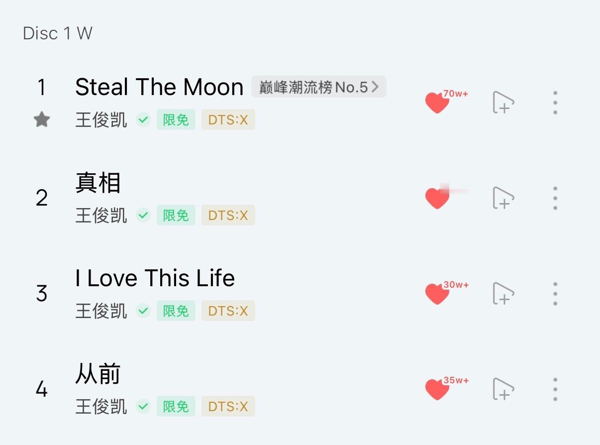 omo《从前》抢先破35万收藏了王俊凯首张同名专辑WJK