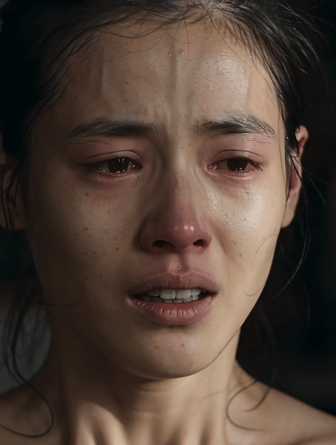 引发热议的AI演员哭戏动图，怎么好像看到了很多女演员的影子…… 