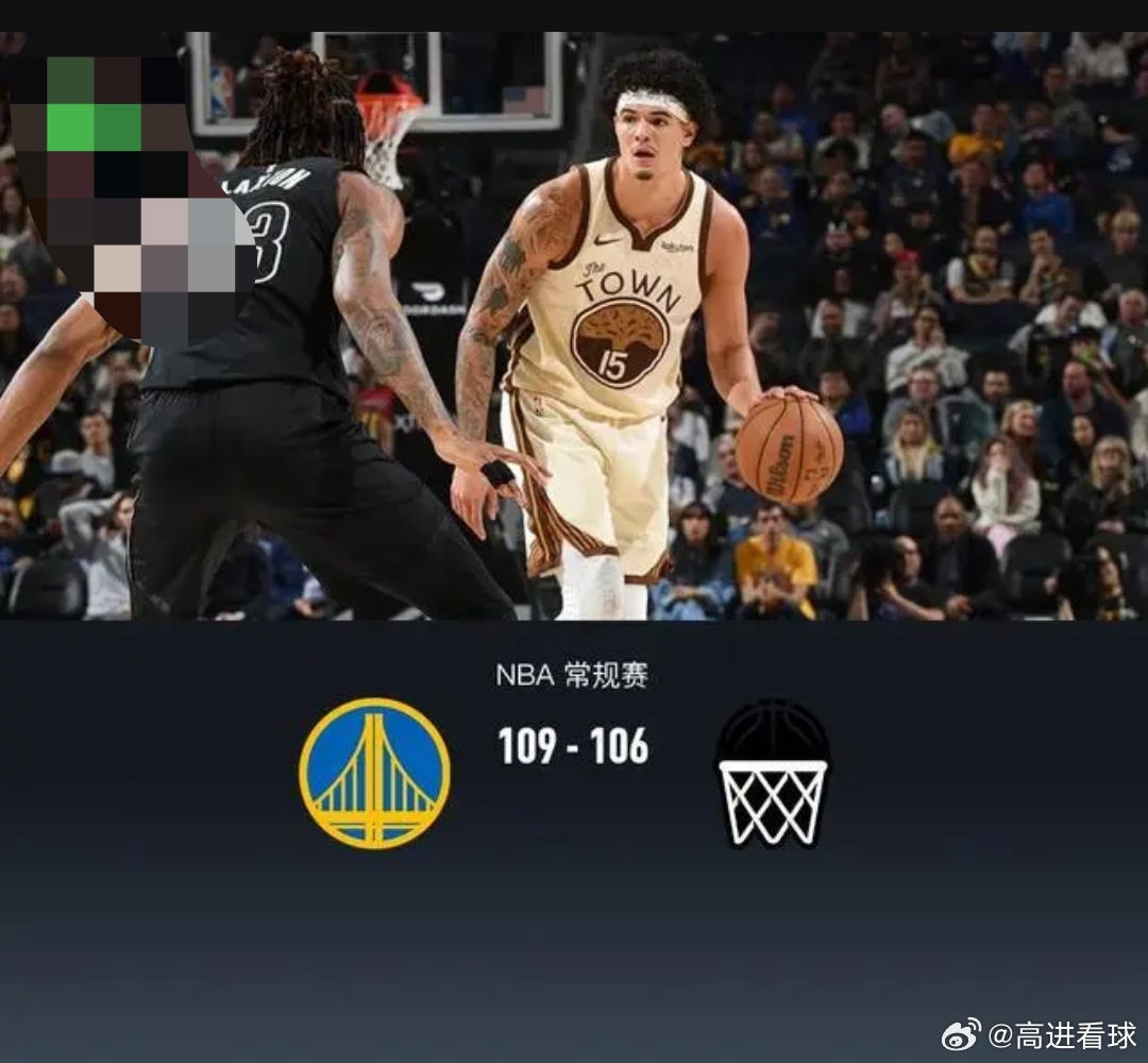 勇士109-106逆转险胜篮网，桑托斯31分，波杰姆斯基22+6+5北京时间3月