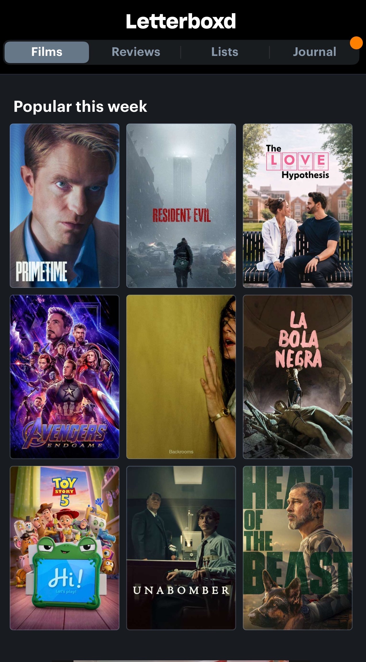 目前仅在西班牙正式上映的《黑球》，已经上了Letterboxd的每周热门榜，并且