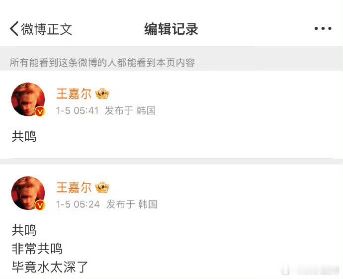 王嘉尔 共鸣  天啊.. 吃了多少红利现在开始共鸣？要说内娱资本，怎么也比当时混