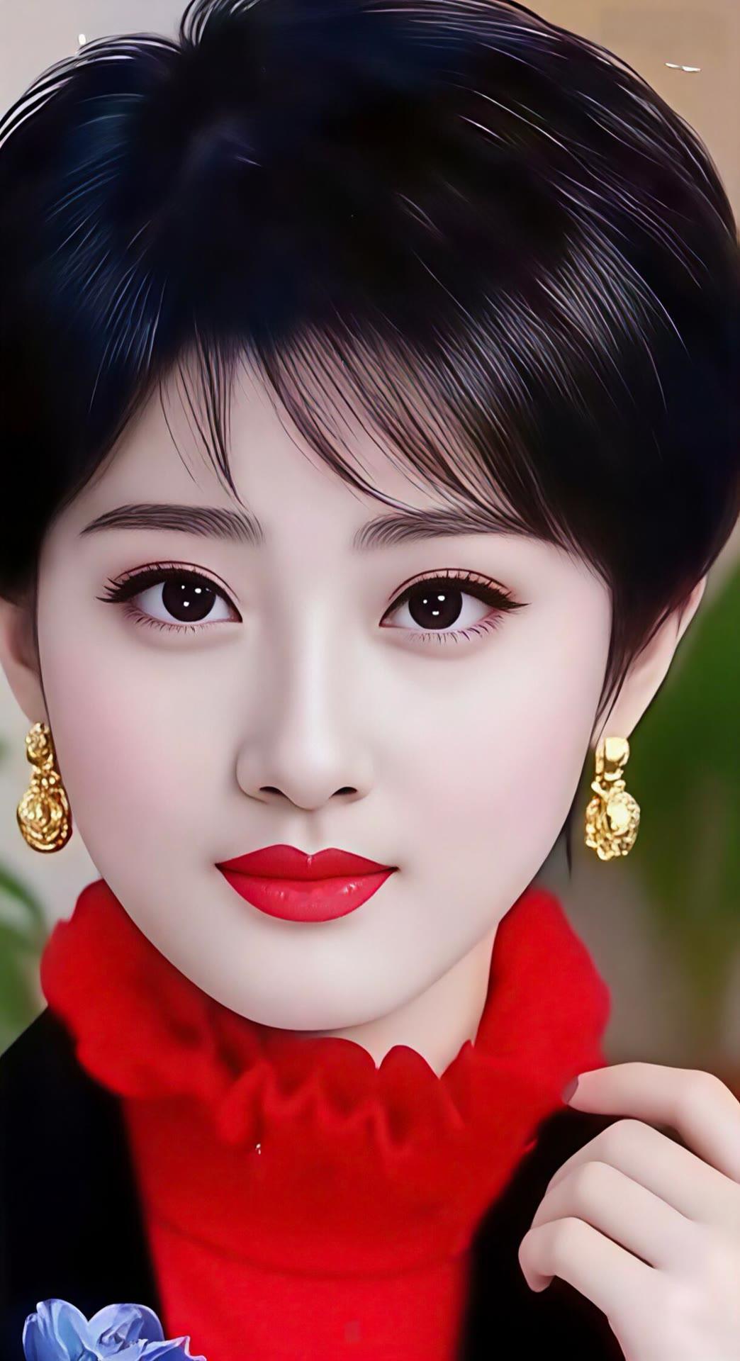 精致妆容，红唇魅惑，优雅气质，尽显魅力！💄💍🌹