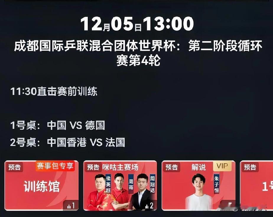 混团世界杯渐入“深水区”。
今天13：00，中国队/德国队。
19：00，日本队