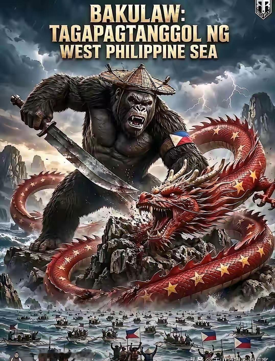 越解释越尴尬！
菲律宾“金刚屠龙”漫画反击！
彻底把自己玩破防了！

网友：就你