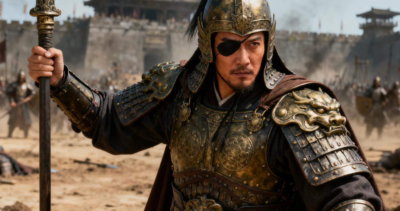 罗贯中笔下的夏侯惇，左眼中箭依然不下火线，还生吞眼珠以此来振奋士气，妥妥的一员虎