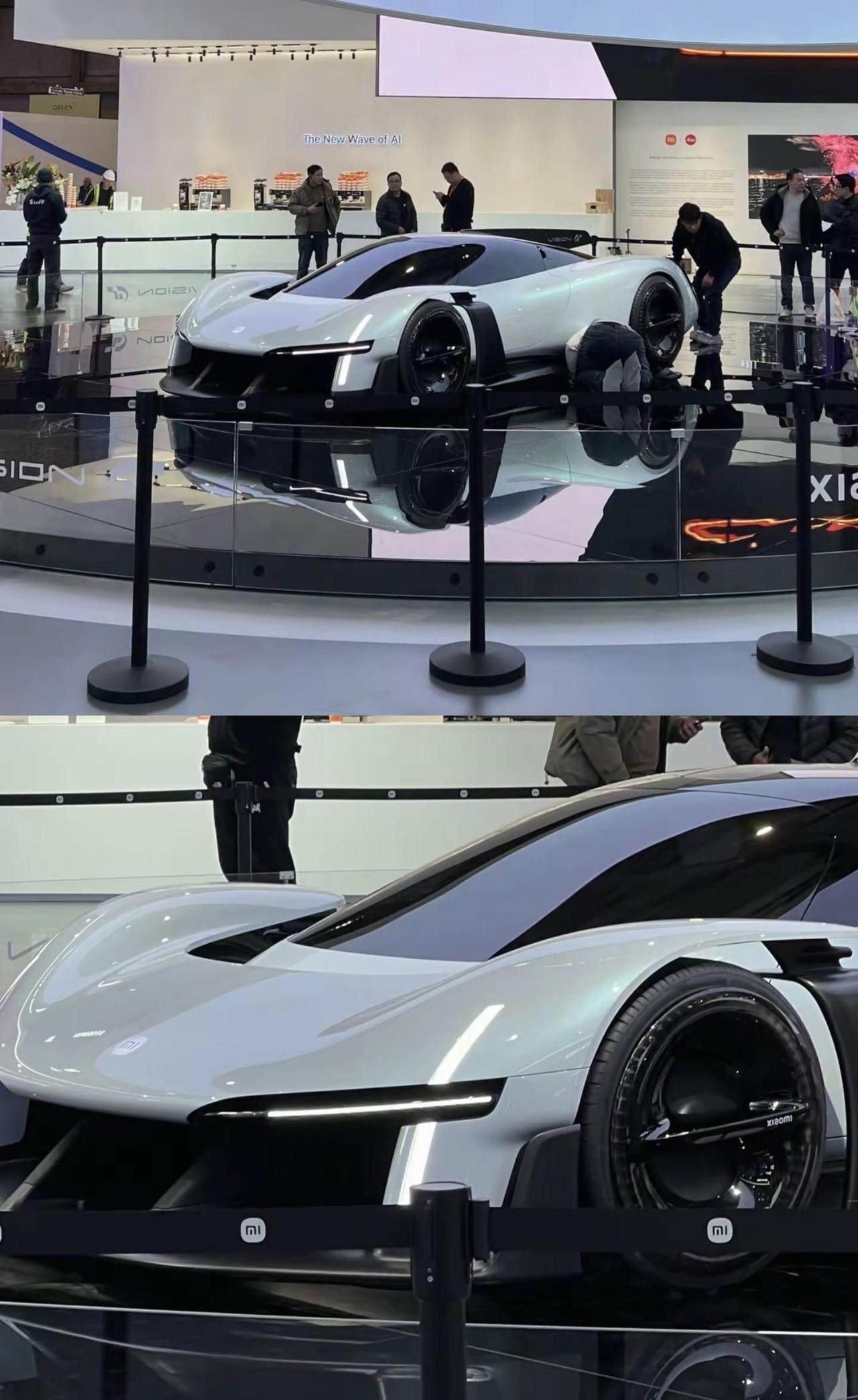 来欣赏下小米visionGT实车的颜值，有种外星科技战车即视感！小米vision