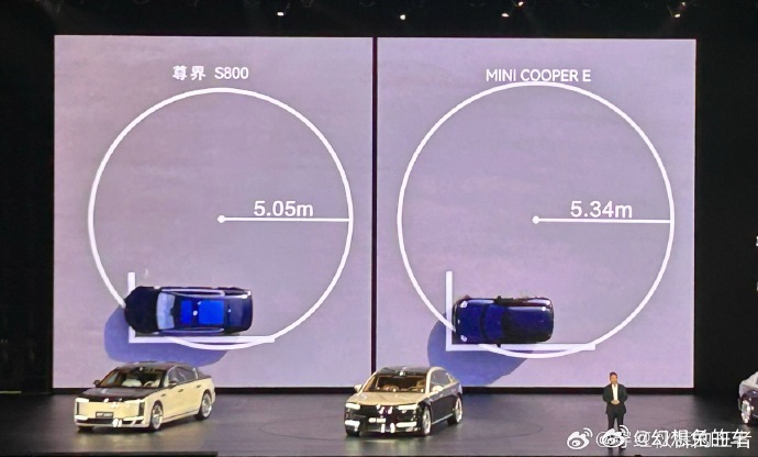 尊界S800的转弯半径比宝马MINI还小尊界s800发布会尊界 汽车 ​​​